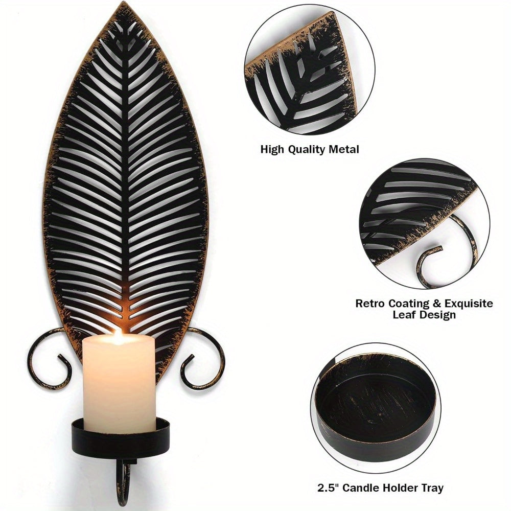 Lampade da Parete con Motivo Foglia - Decorazione Accogliente per Ogni Ambiente