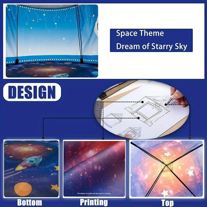 Tenda Pop-up Galaxy Explorer - Tema Spaziale per Esterno e Interno