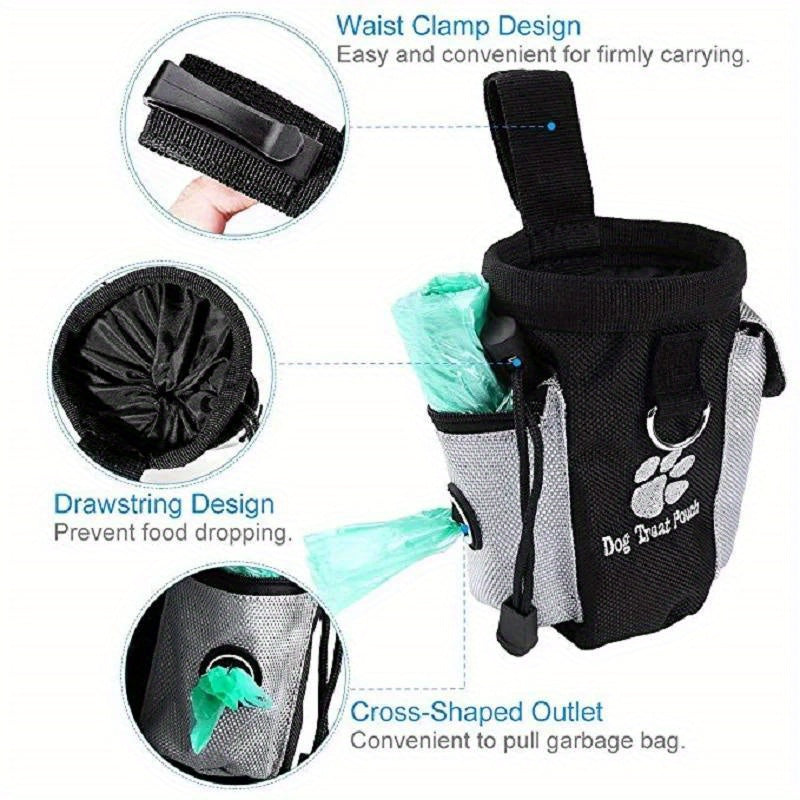 Pouch per Snack per Cani con Dispenser per Sacchetti della Spazzatura – Ideale per Allenamento e Passeggiate