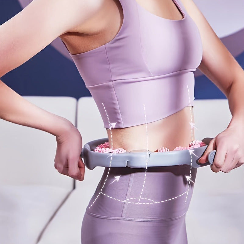 FlexiRoller 14-Ruote Rullo massaggiante – Profonda Rilassamento Muscolare con Fermapiedi