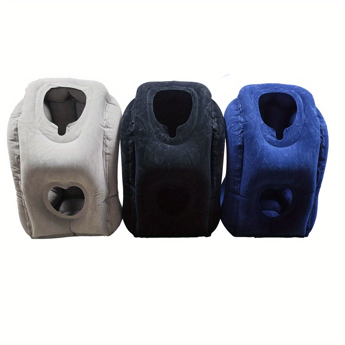 Cuscino da Viaggio Gonfiabile per il Collo con Fessura a Forma di Cuore – Compatto e Lavabile