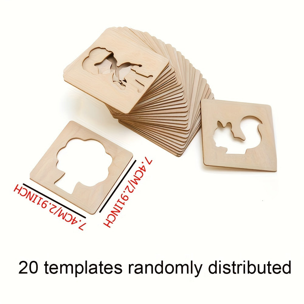 Set di Stencil Educativi - Per Apprendimento Creativo