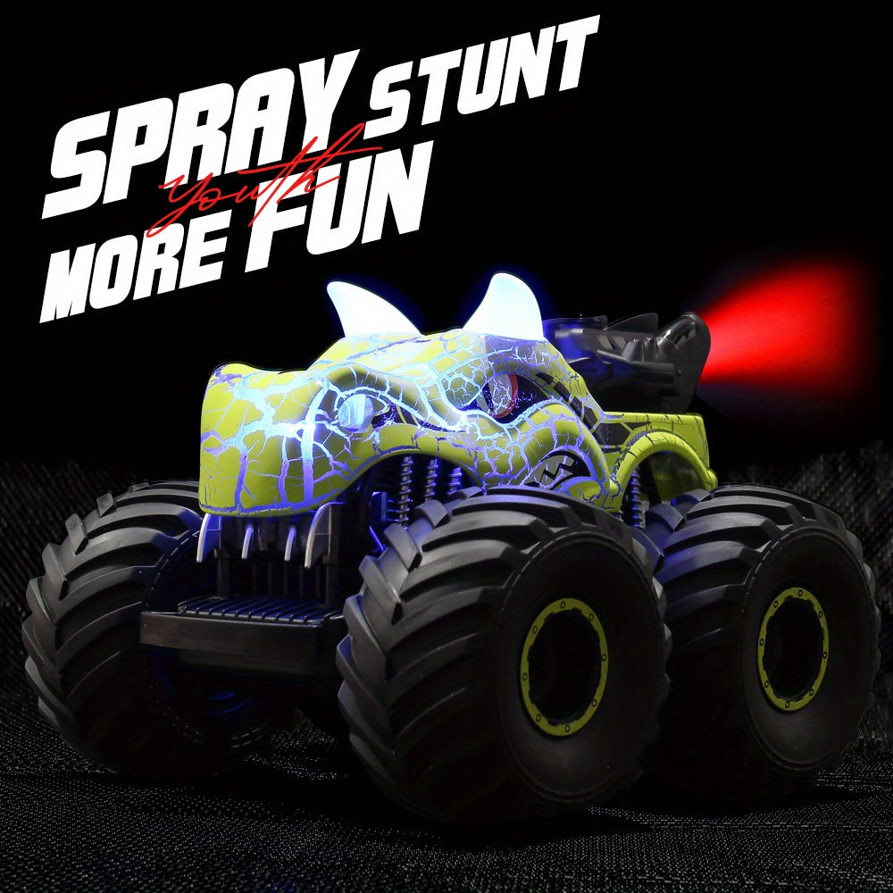 DinoBlaze Macchina acrobatica - Spettacolare Monstertruck RC con Fumo e Luce