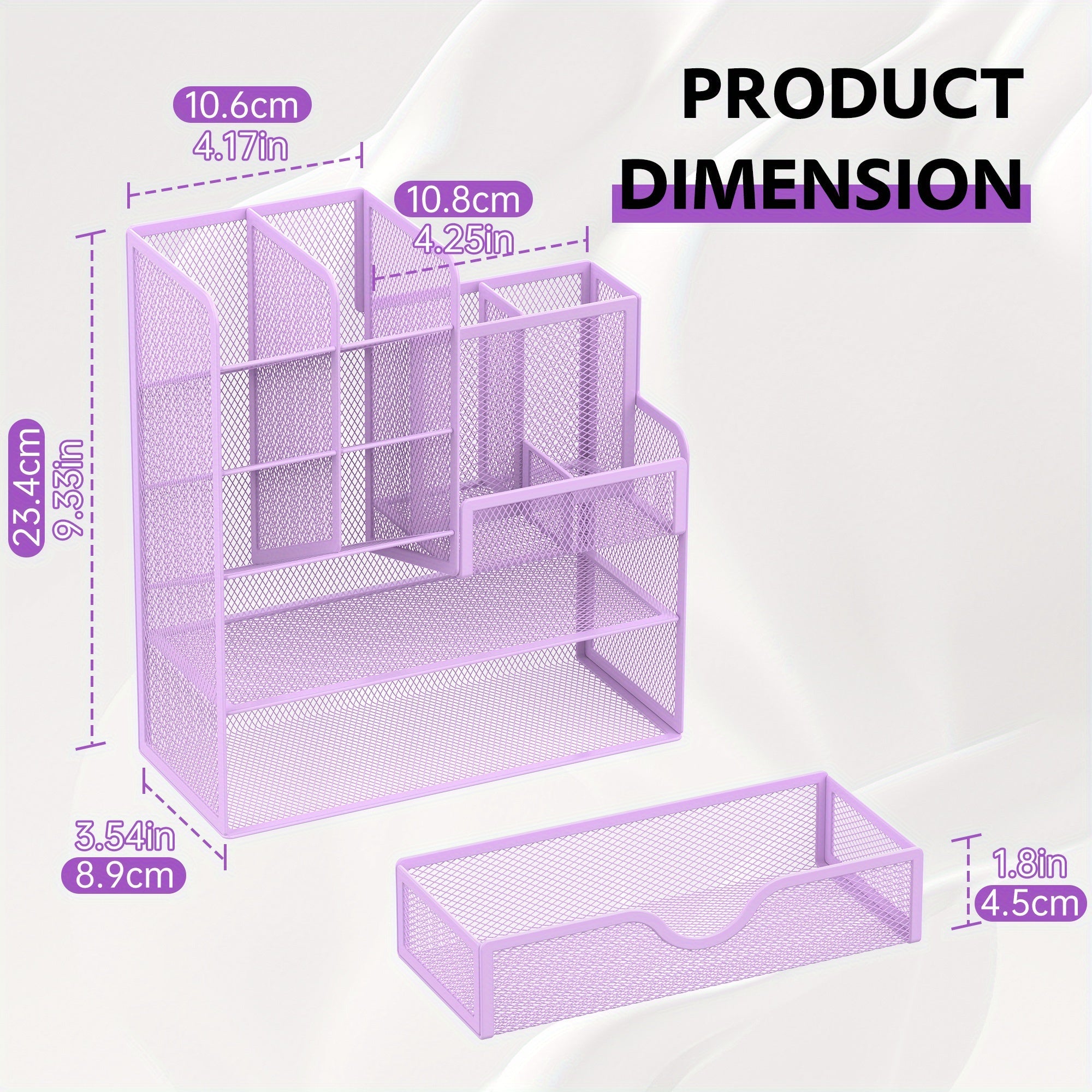 Raffinato Organizzatore da Scrivania - Spazio Multifunzionale per i Tuoi Materiali da Ufficio