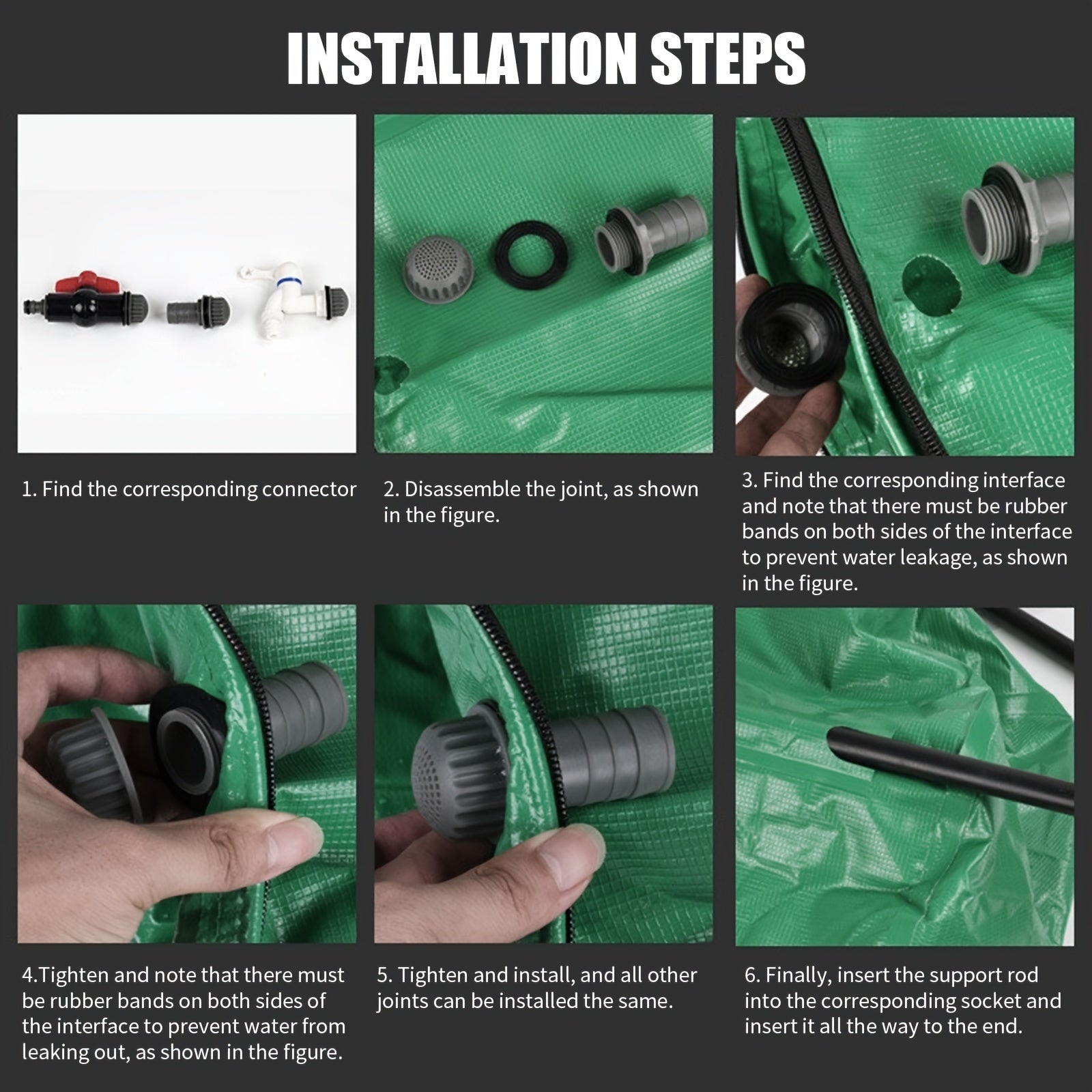 FlexiTank Serbatoio d'Acqua Pieghevole - 50L / 100L Serbatoio d'Acqua in PVC Durevole