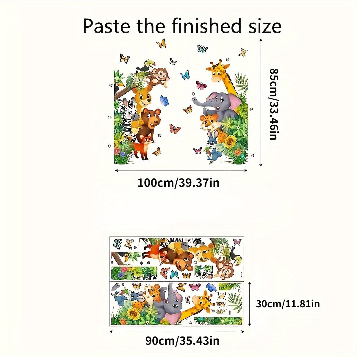 Adesivi Murali di Animali Colorati - Divertimento per i Bambini