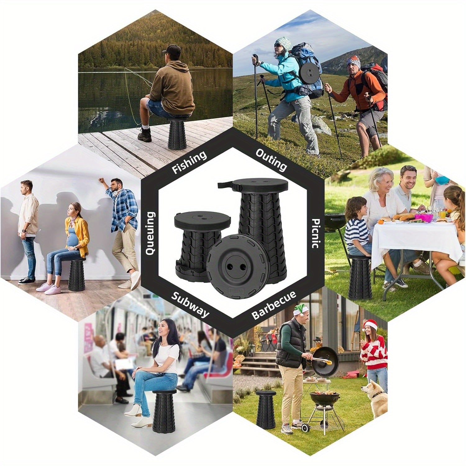 Sedia Pieghevole con Cinghia - Compatta e Robusta per Avventure all'Aperto