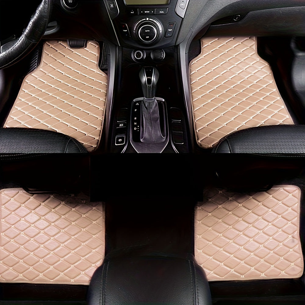 Tappetini per Auto in PU-Leder di Lusso – Resistenti e Facili da Pulire