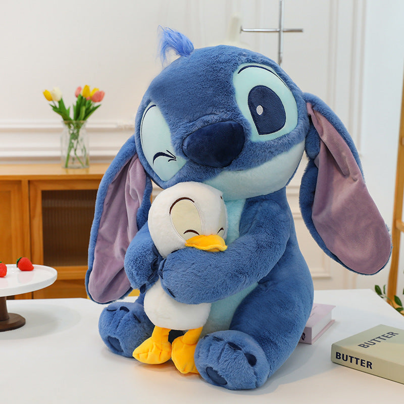 Kawaii Stitch Peluche Abbraccio - Carinissimo Pupazzo da Letto per la Buonanotte e Decorazione