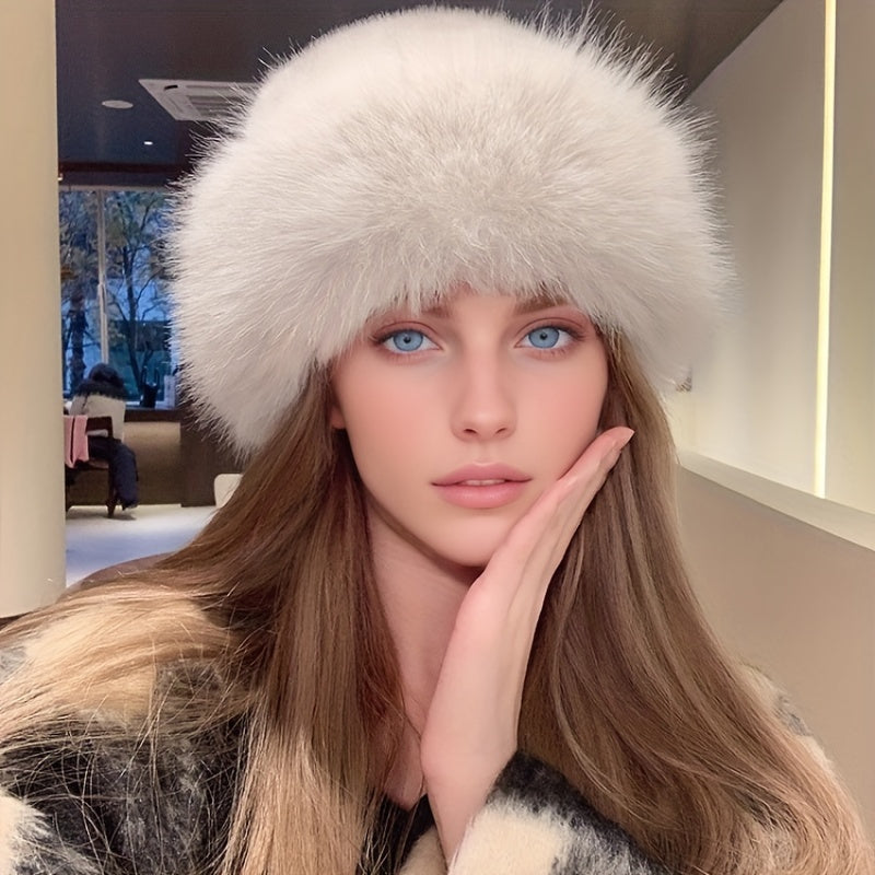 Cappello in Pelliccia Sintetica Sanne Luxe – Per Calore e Stile in Inverno