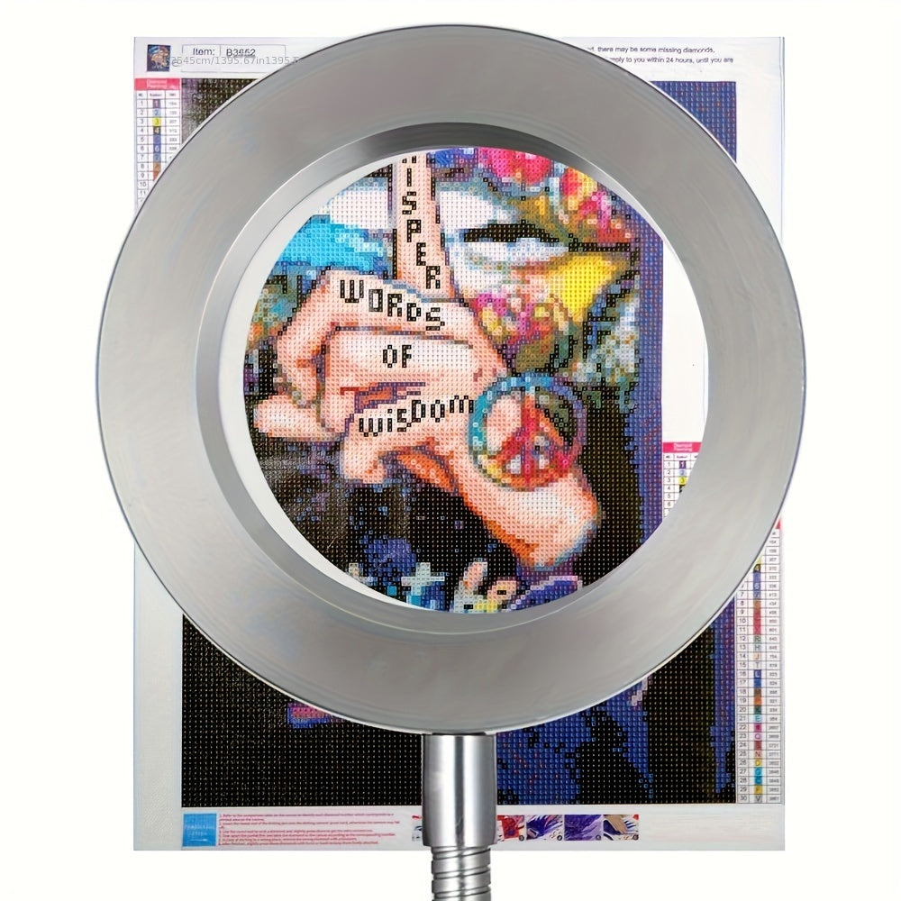 Lampada con Lente d'Ingrandimento a LED con Morsetto – Perfetta per Lavoro a Mani Libere e Precisione