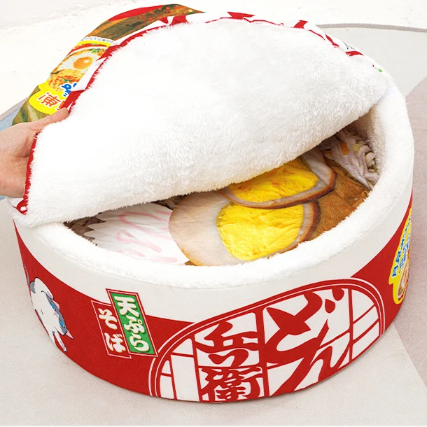 Cesta per Gatti Ramen Confortevole - Un Sogno Comodo per il Tuo Gatto