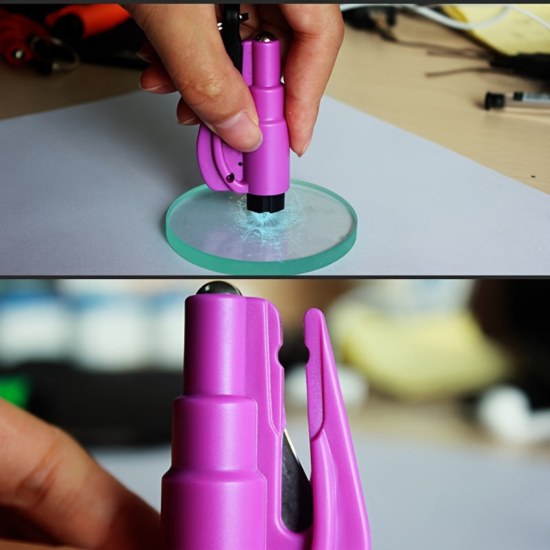 CrashSafe Martello di Sicurezza per Auto - Strumento di Emergenza per Rottura Vetri e Sicurezza