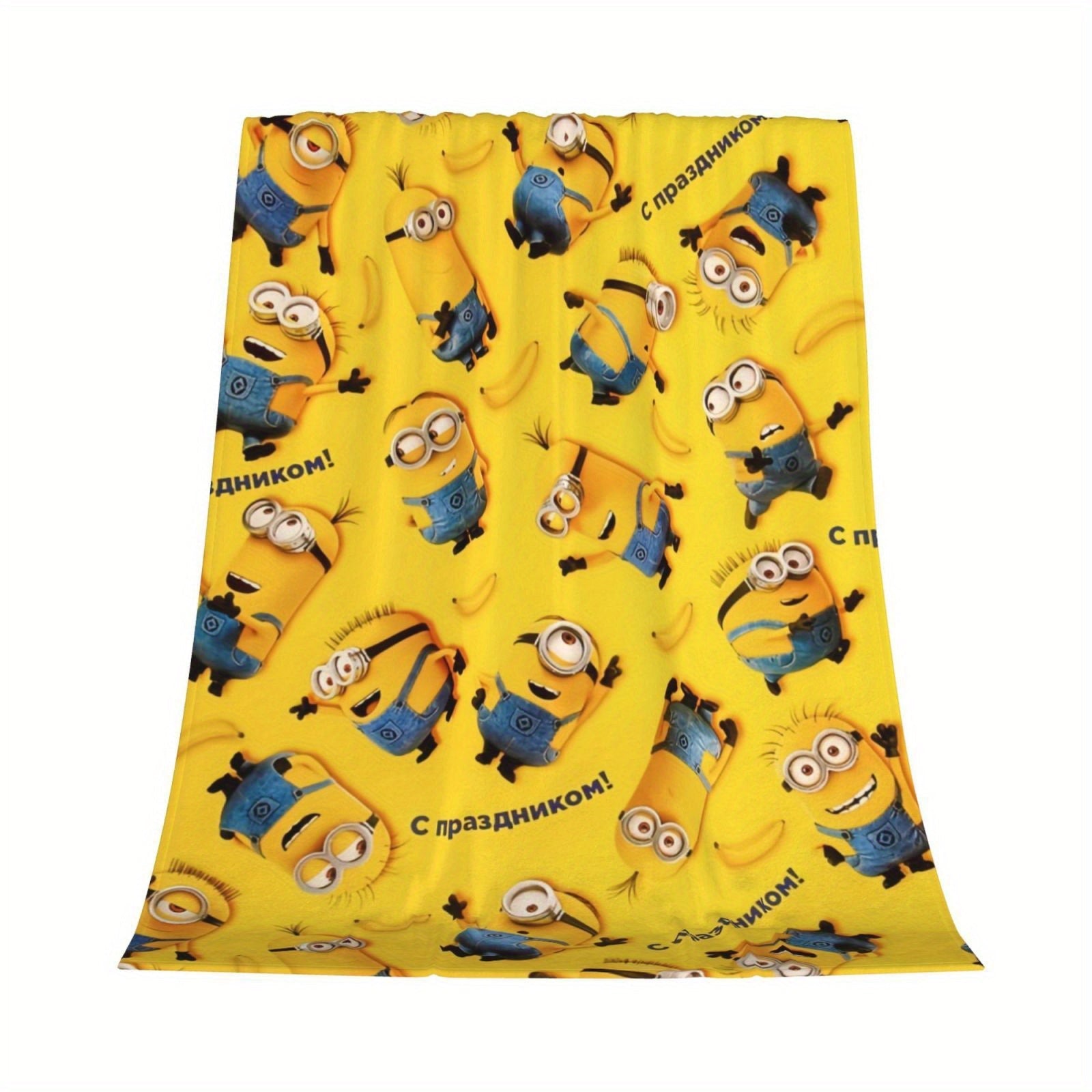 Coperta Fleece Minions - Morbida e Calda Coperta in Flanella per Bambini