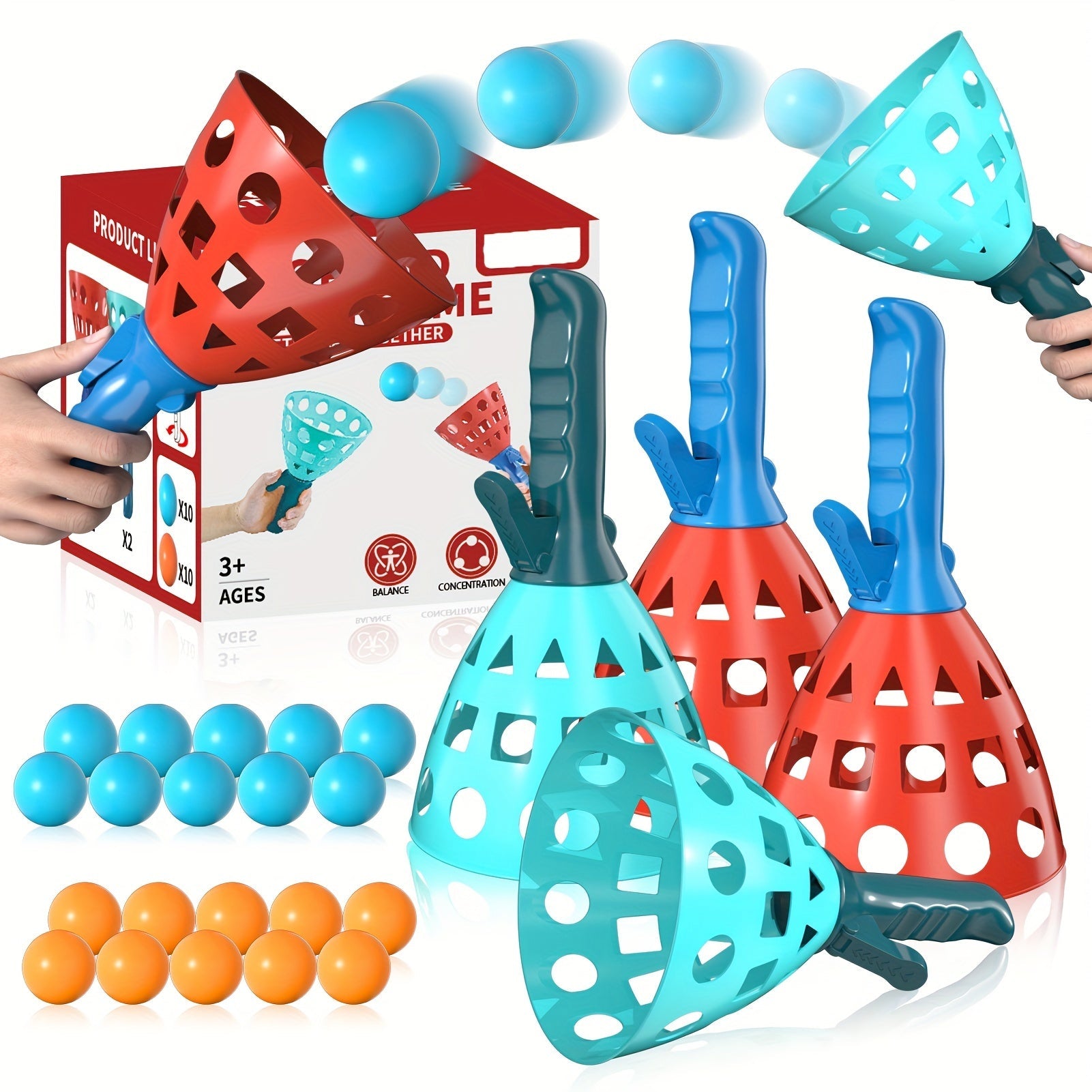 Gioco di Palla Pop and Catch - Divertente e Attiva Attività All'aperto per Bambini