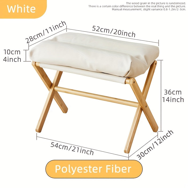 Supporto per i piedi pieghevole in bambù leggero – Confortevole e pratico per casa e ufficio