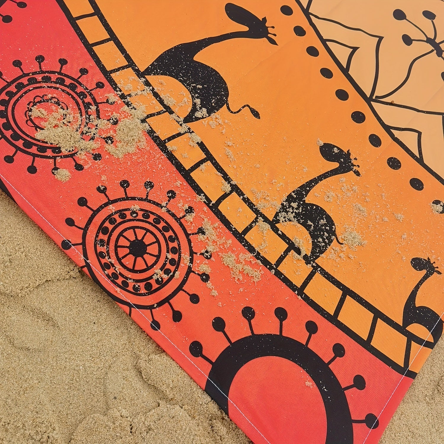 TropiComfort Tappeto da Spiaggia Oversize – Ampio, Durevole e Resistente alla Sabbia