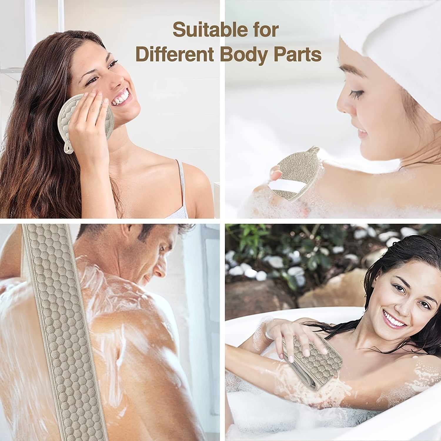 Spazzola per la Schiena Comfortabile e Profondamente Pulente – Pratica e Rinfrescante