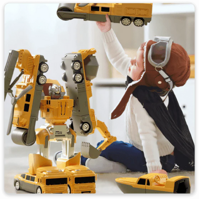 Auto Robot Trasformabile - Giocattolo Creativo per Bambini Avventurosi