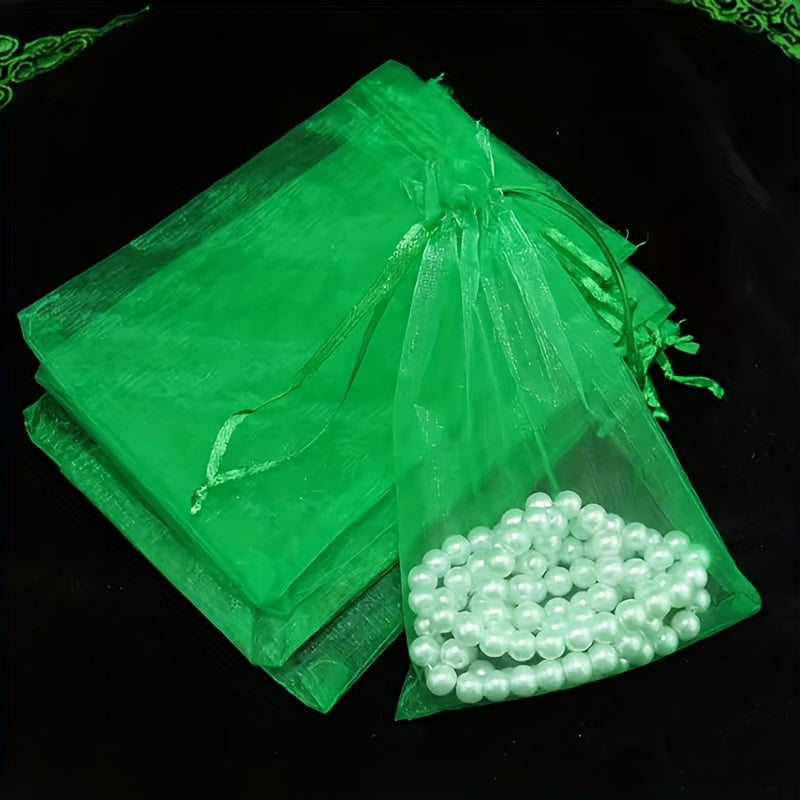 Set di Sacchetti in Organza Eleganti – Ideale per Regali e Decorazioni per Feste