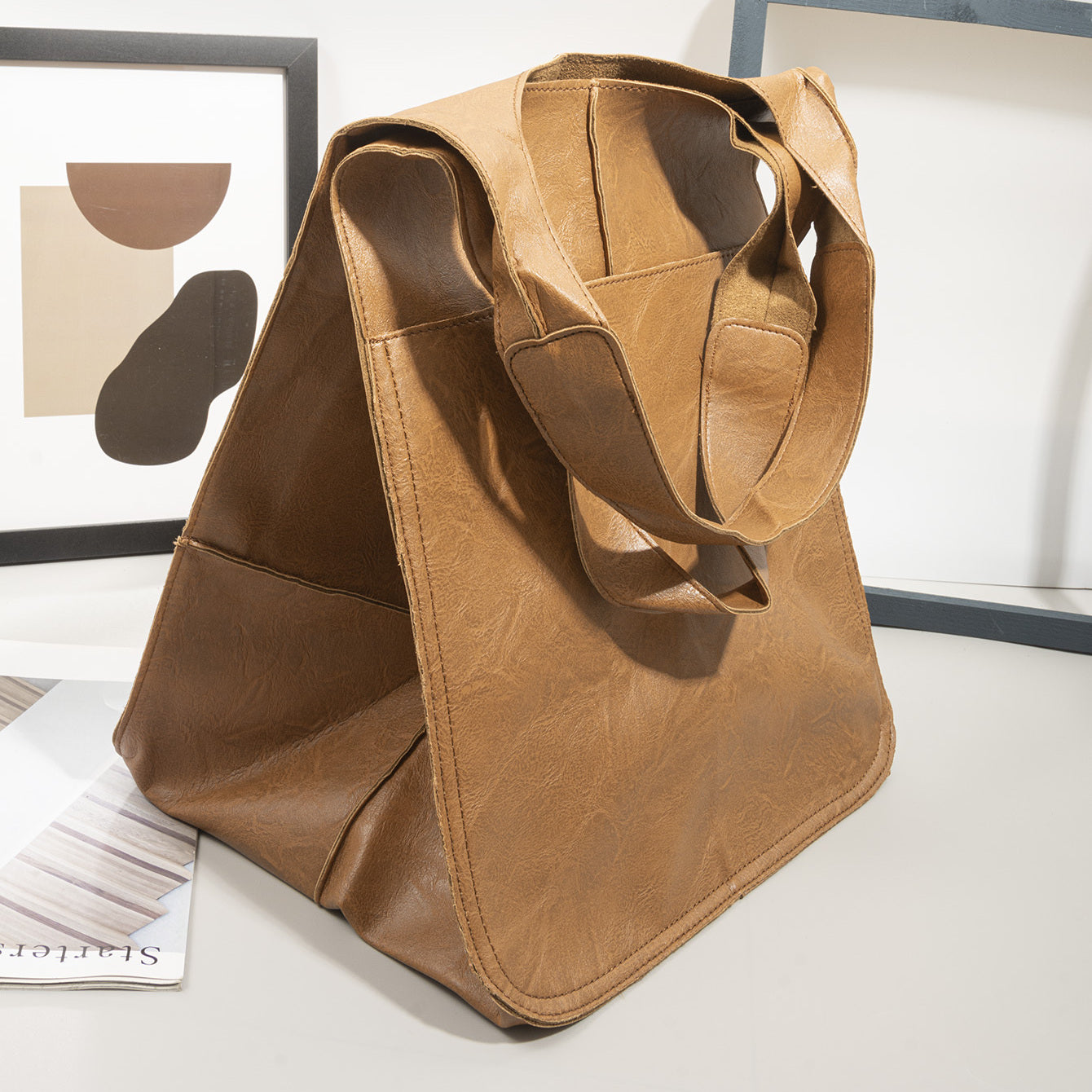 RetroWave Grande Borsa da Spiaggia – Stilosamente Funzionale