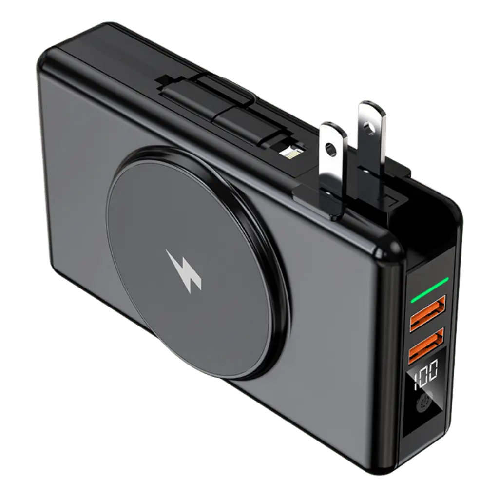 EnergieMate 5-in-1 Powerbank – Compagno di viaggio intelligente con 15.000mAh