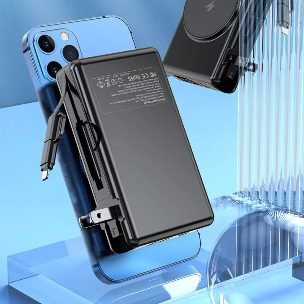 EnergieMate 5-in-1 Powerbank – Compagno di viaggio intelligente con 15.000mAh