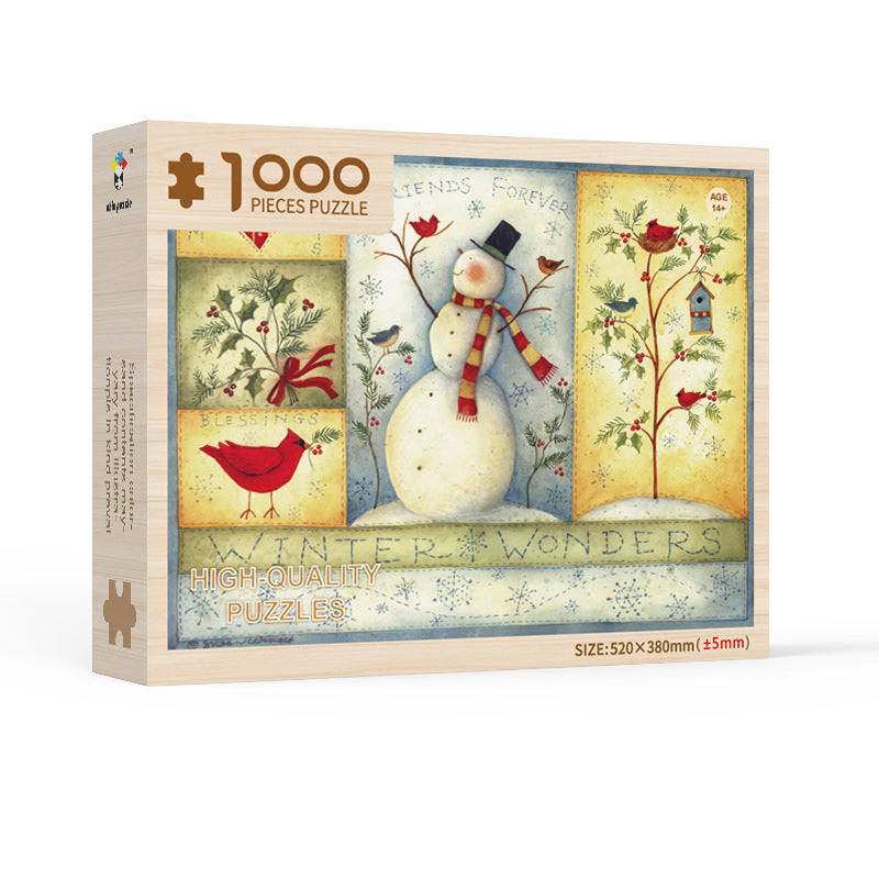 Calendario dell'Avvento Puzzles di Natale – 1008 Pezzi, Divertimento Quotidiano con i Puzzle