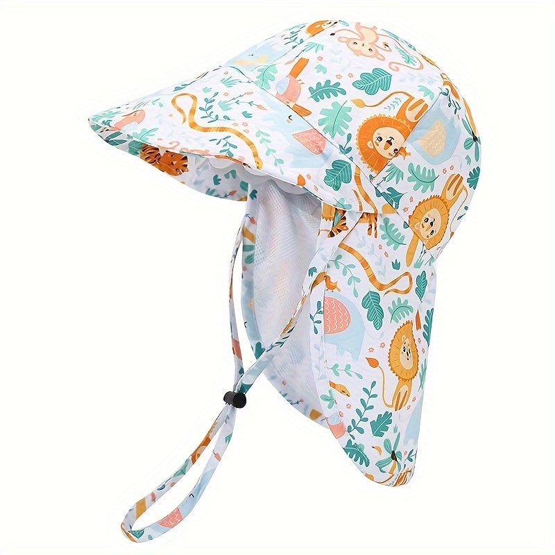 Cappello per Bambini Ademend con Stampa Animali – Protezione UV per Avventure all'Aperto