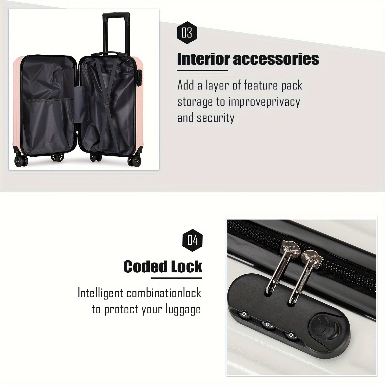 Valigia Elegante con 4 Ruote – Compatta e Robusta per Avventure nel Mondo