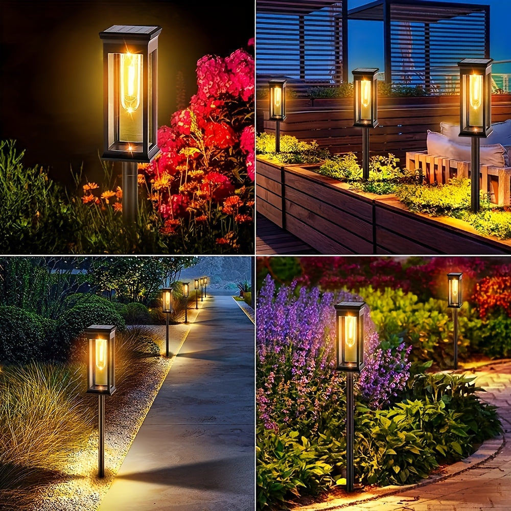 Set di 4 Lampade da Giardino Solari – Sostenibili e Luminosi per Giardini e Viali