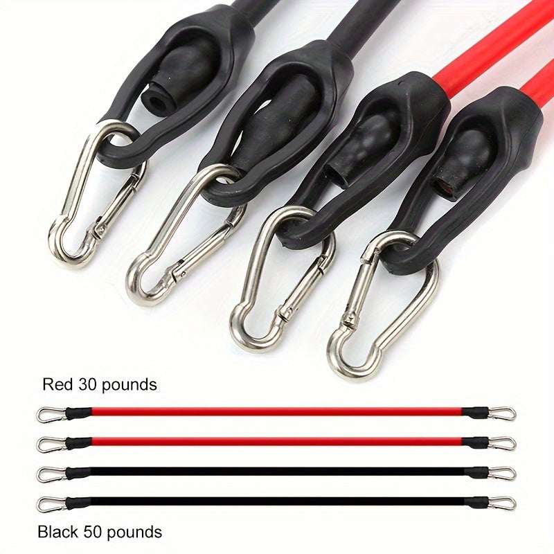 Set di mensola per push-up con maniglie, bande di resistenza e accessori – ideale per petto e addominali