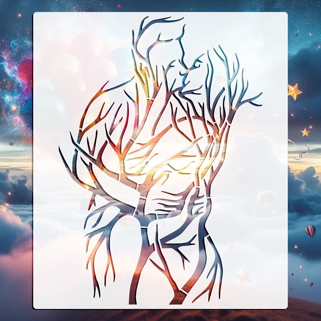 LoveTree Stencil – Creativo e Versatile per Arte DIY