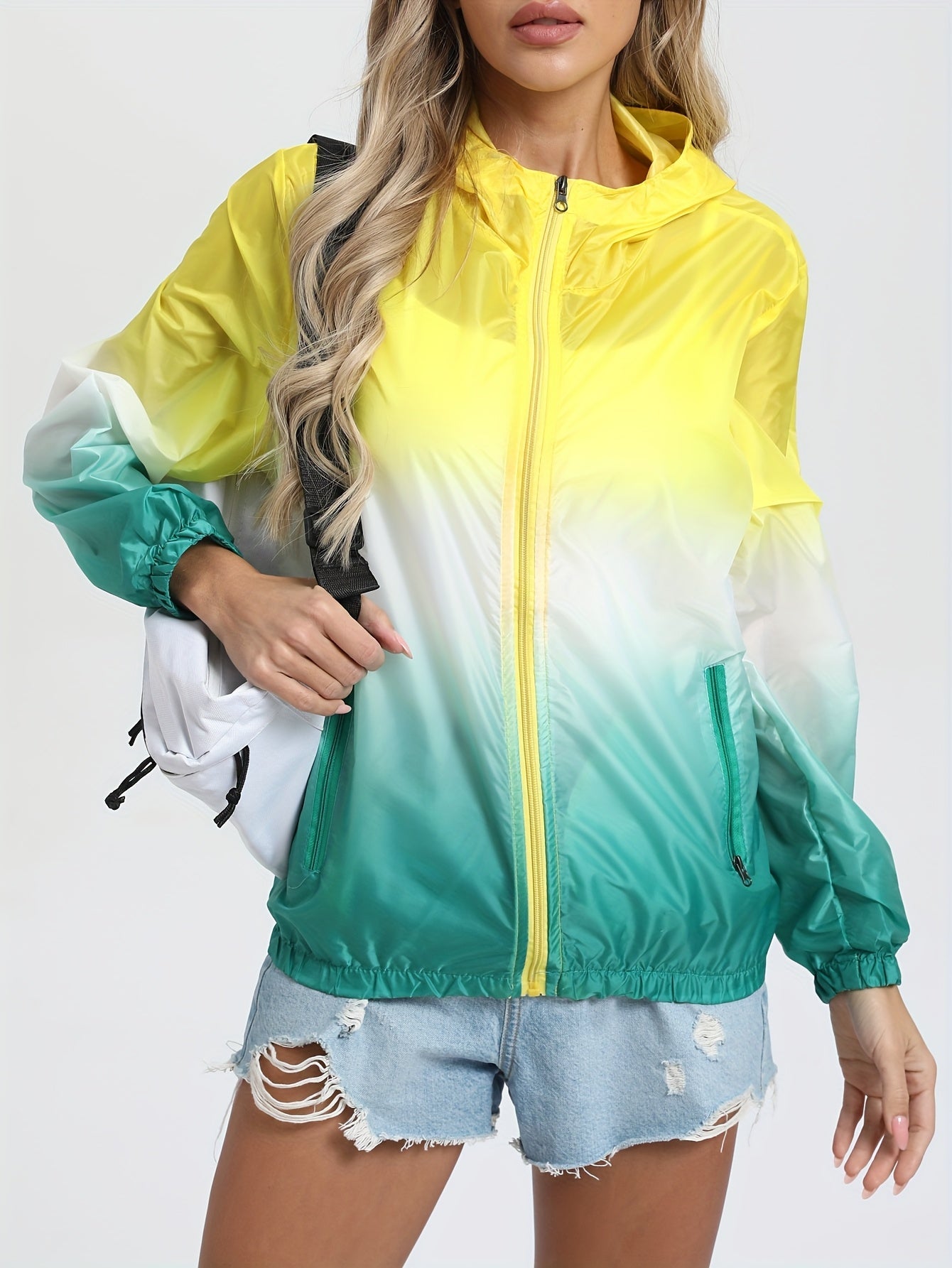 Giacca Estiva Leggera con Cappuccio per Donne – Traspirante e Protettiva per Attività all'Aperto