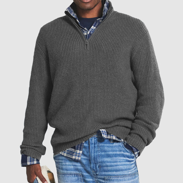 Maglione da Uomo con Collo Alto - Lusso e Comfort in Cashmere