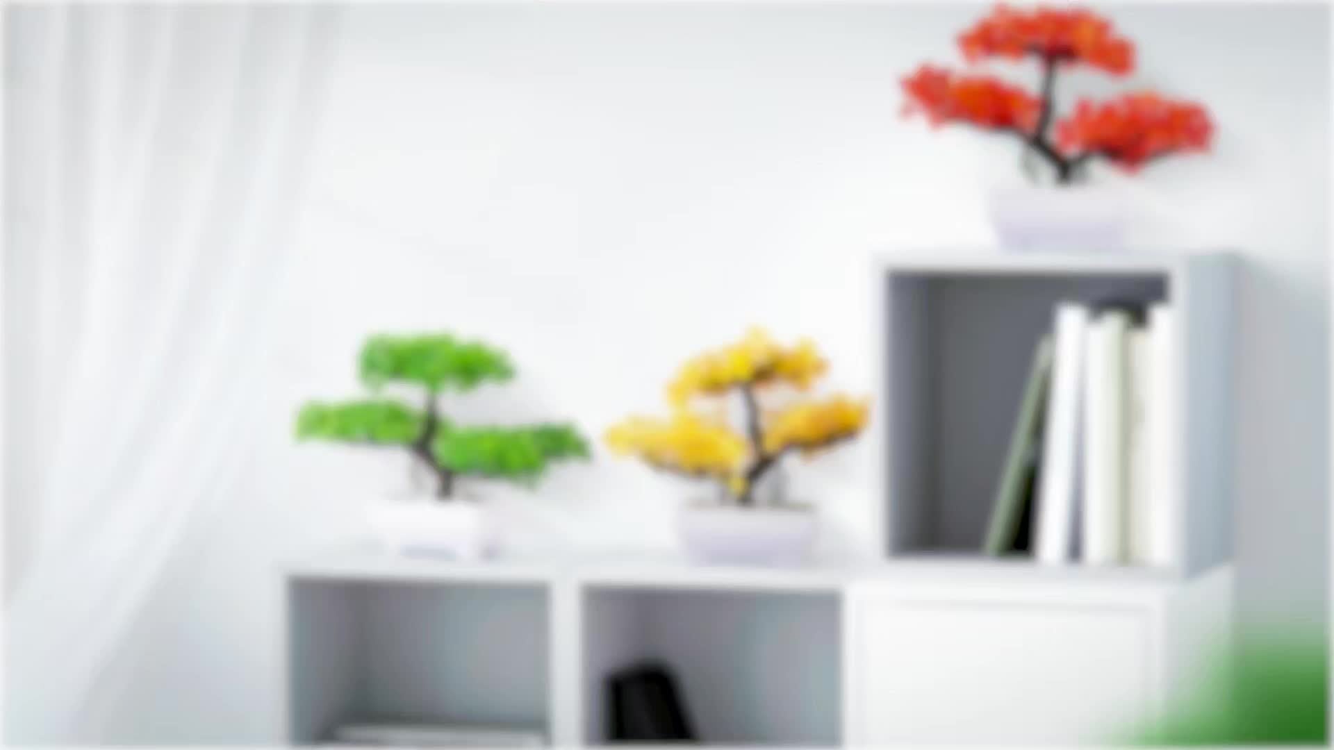 BlossomBonsai Albero Artificiale – Mini Bonsai Realistico con Fiori Rosa