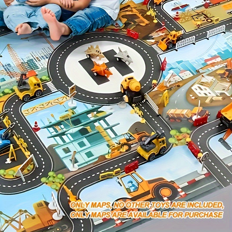 Tappeto da Gioco Costruzione e Avventura – Per Piccoli Esploratori e Giocatori Creativi