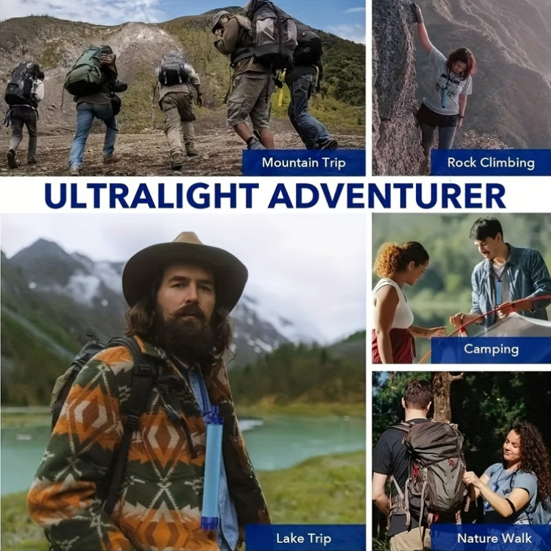 PureFlow Filtro dell'acqua Straw - Compatto ed efficiente per acqua potabile pulita