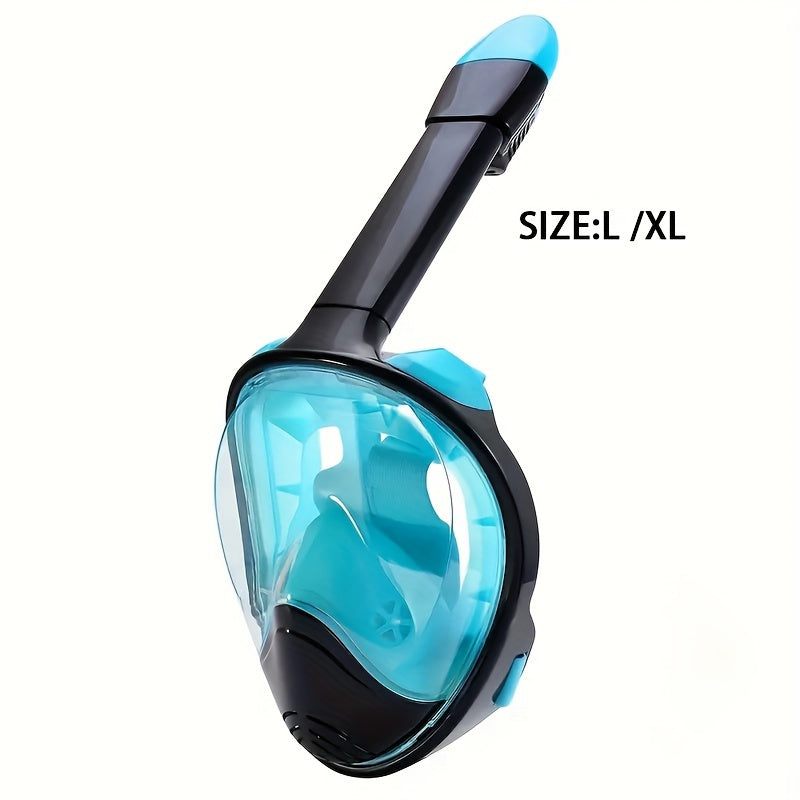 Maschera Snorkel per Viso Intero – Visione Panoramica a 180° e Montaggio per Fotocamera per un'Esperienza Subacquea Perfetta