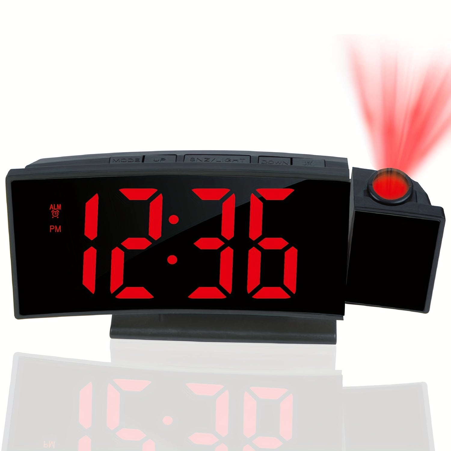 Orologio Proiettore Digitale – Display LED e Funzione Snooze con Luminosità Regolabile