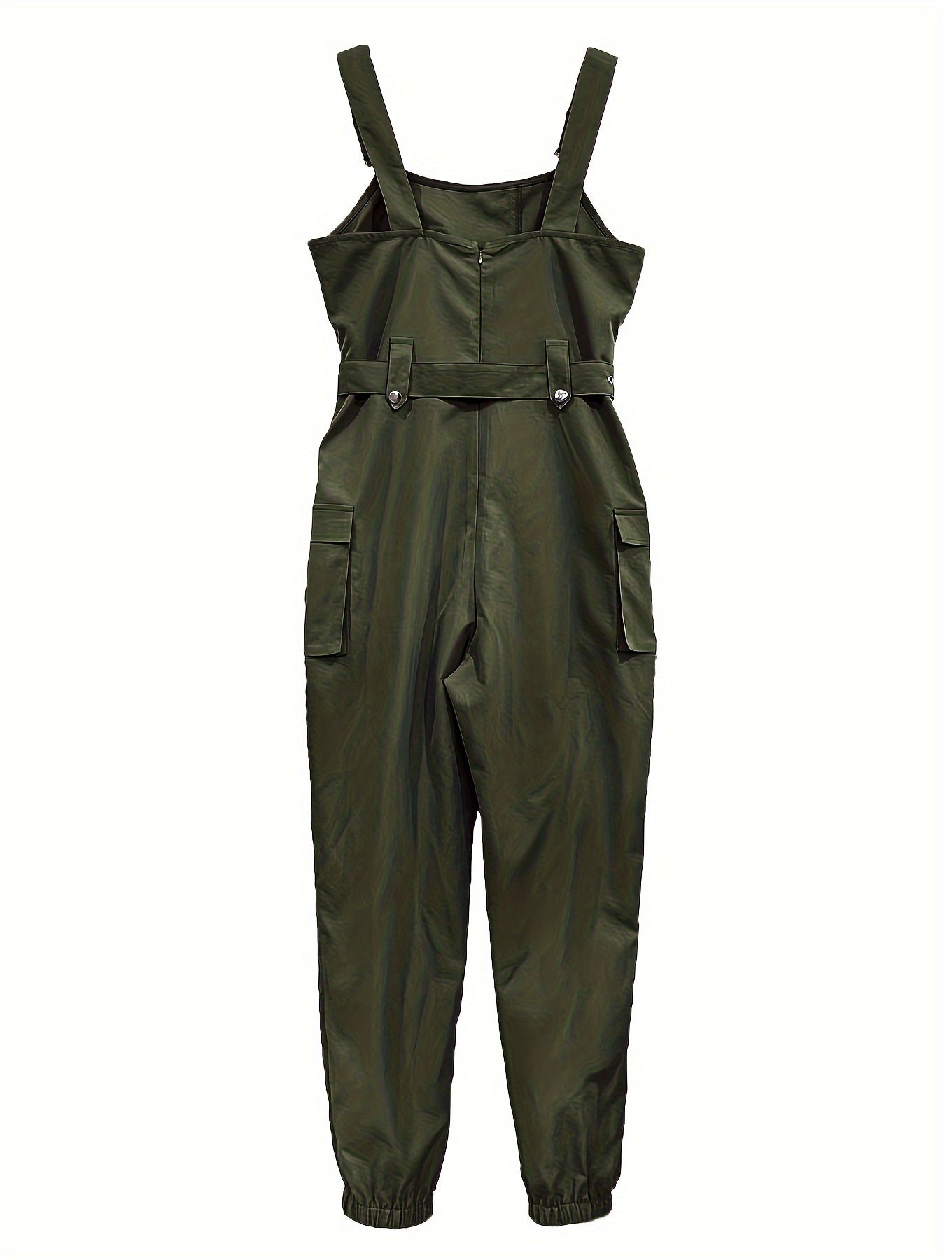 Effen Cargo Jumpsuit per Donne – Senza Maniche e Con Cintura per Comfort e Stile