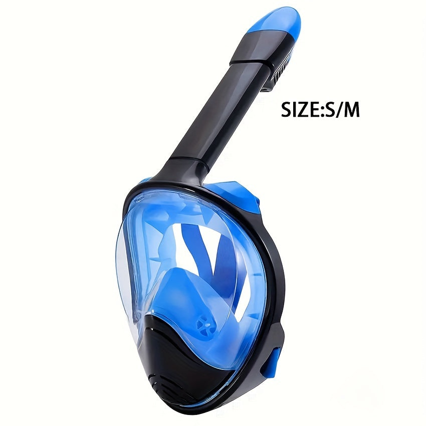 Maschera Snorkel per Viso Intero – Visione Panoramica a 180° e Montaggio per Fotocamera per un'Esperienza Subacquea Perfetta