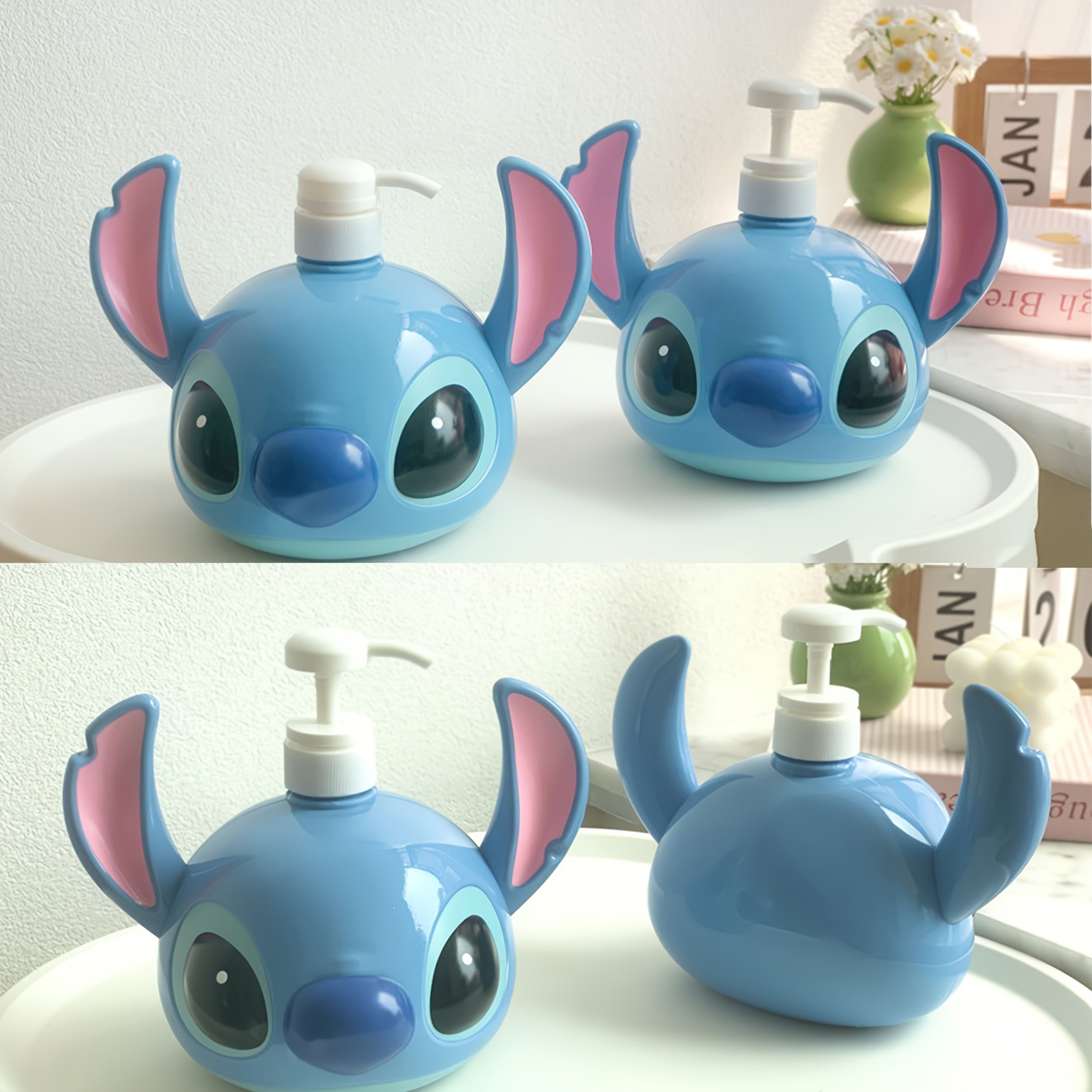 Dispenser per Shampoo in PVC Disney Stitch – Perfetto per Bagno e Cucina