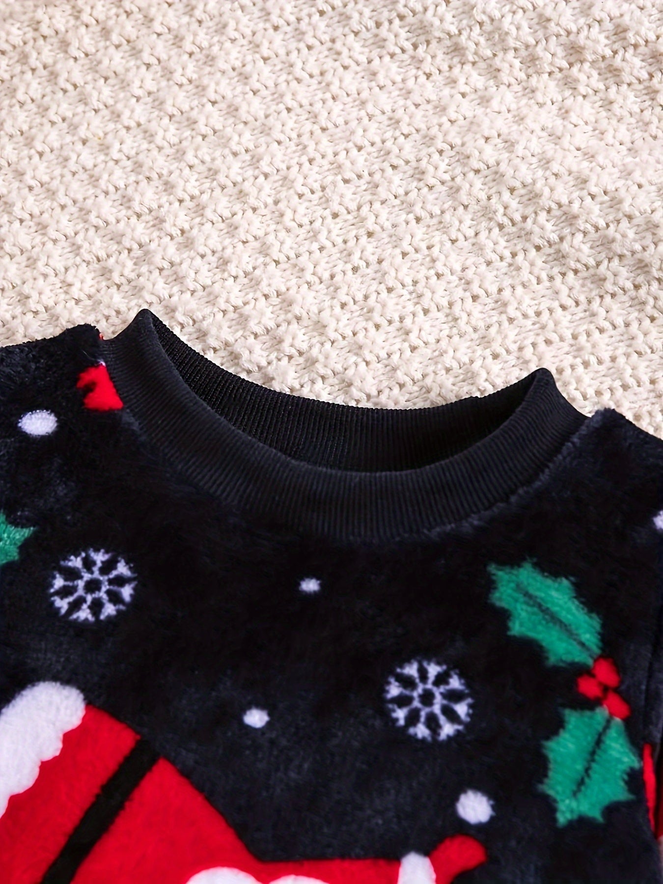 Set di Flanella di Natale Carino - Per un Look Festivo per il Tuo Bambino