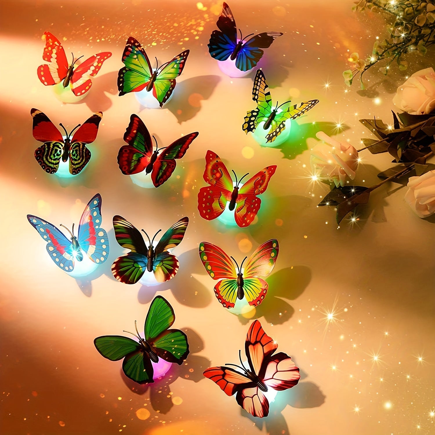 Lampade LED ButterflyGlow - Magica Illuminazione 3D a Farfalla