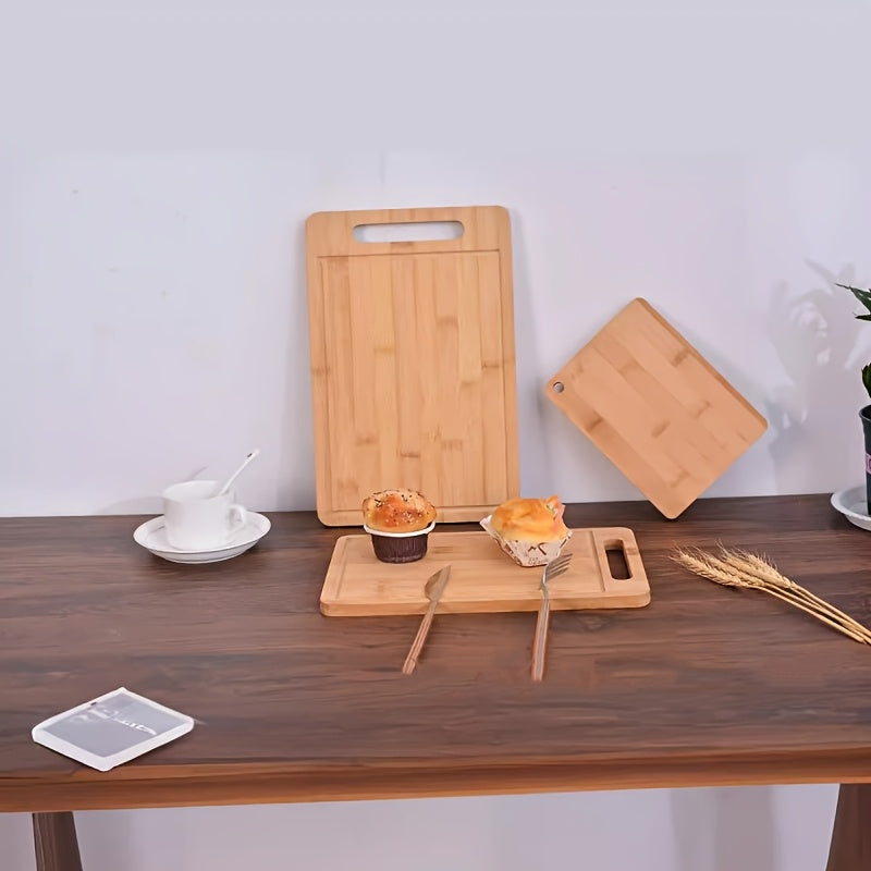 Tagliere in Bambù con Canaletta per Succo – Robusto, Naturale e Ideale per Uso Quotidiano