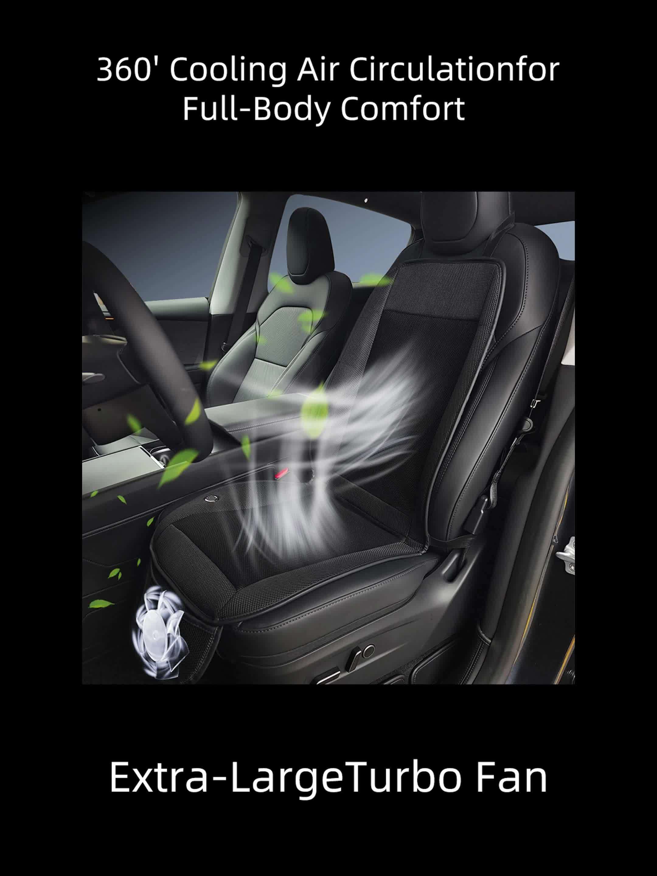 Cuscino per Sedile Auto con Ventilatore Turbo – Raffreddamento Veloce e Comfort