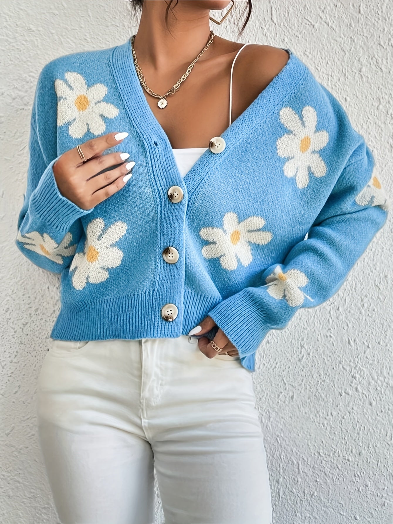 Cardigan di Fiori Allegri – Confortevole e Stile per la Primavera e l'Autunno