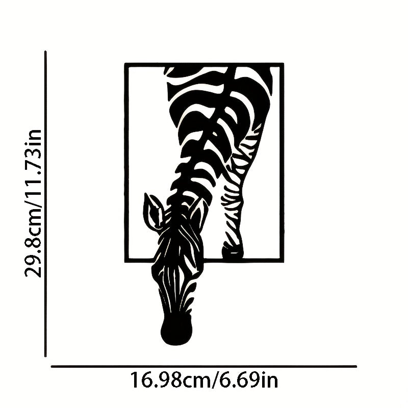 Decorazione da Parete Silhouette Zebra - Eleganza Stile per il Tuo Spazio