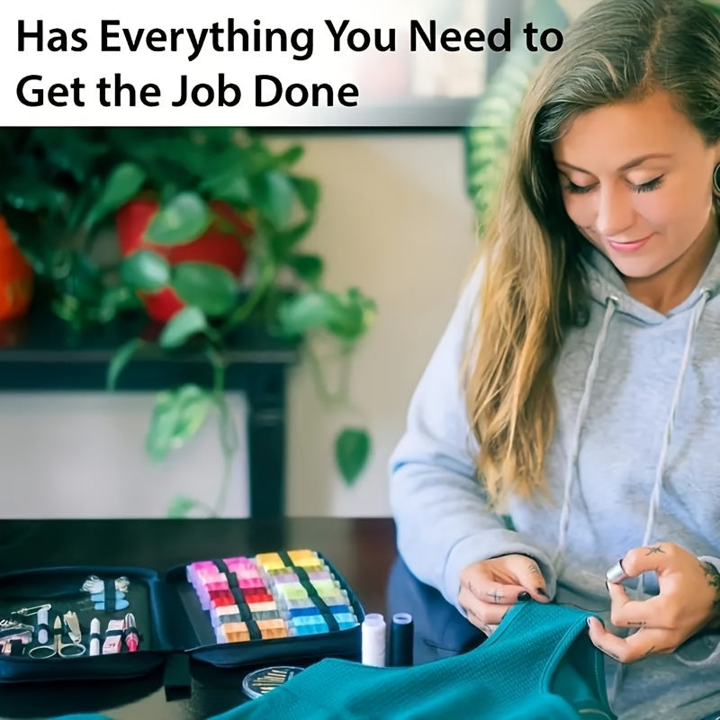 Set di Cucito Portatile – Kit Completo di Cucito per Casa e Viaggi